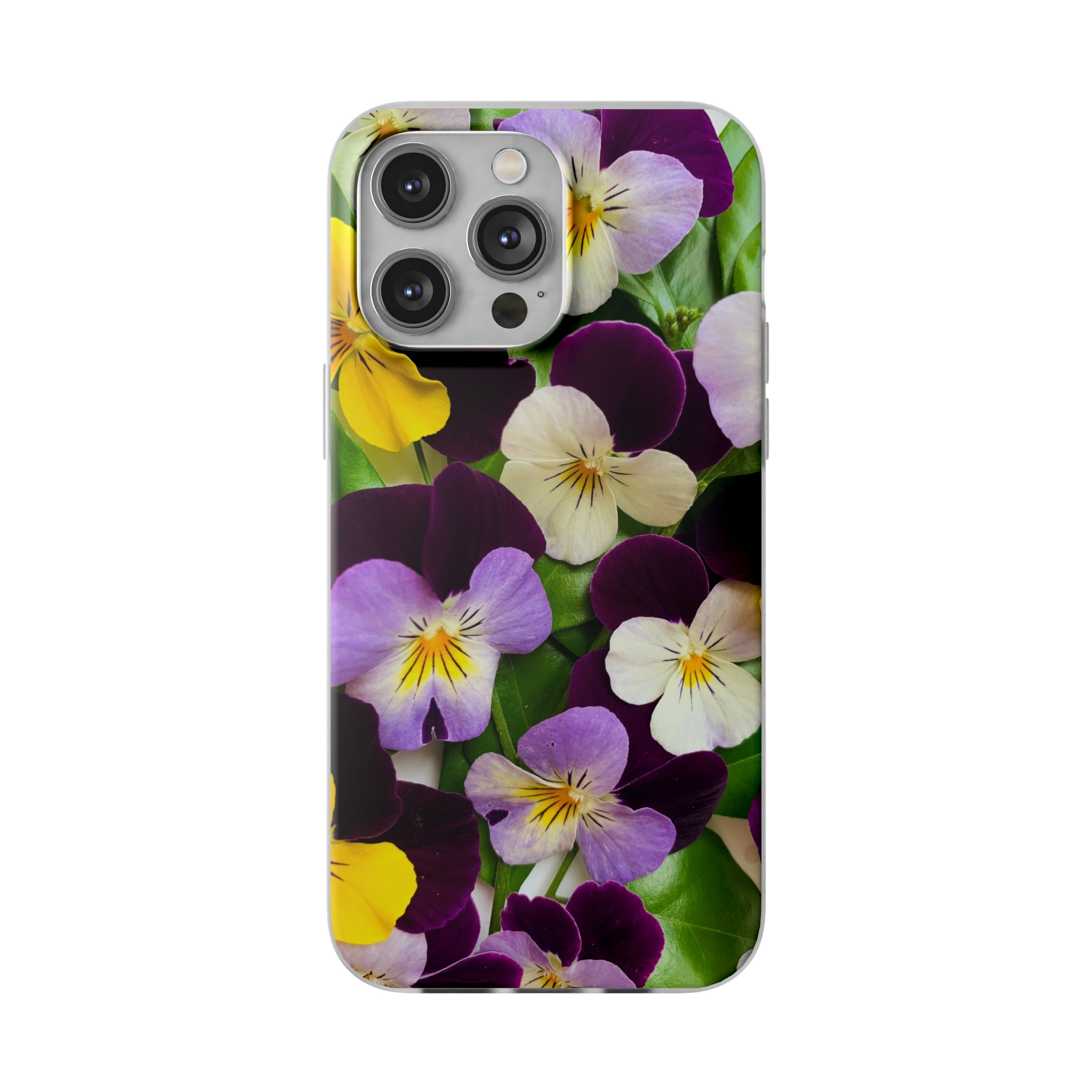 Spring Violas Flexi Clear Cases for Most Phone Types