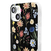 Wildflowers Painted Black Flexi Clear Case for Most Phone Types