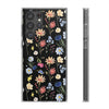 Wildflowers Painted Black Flexi Clear Case for Most Phone Types