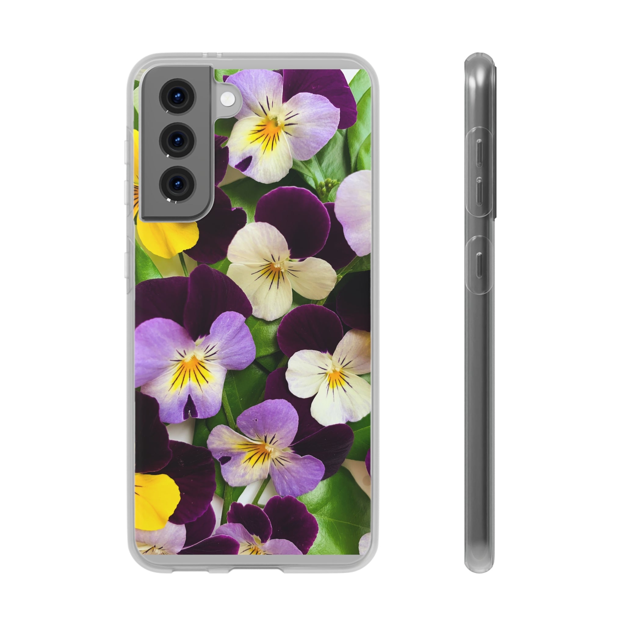 Spring Violas Flexi Clear Cases for Most Phone Types