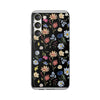 Wildflowers Painted Black Flexi Clear Cases for Most Phone Types (FWS)