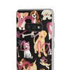 Dogs Love Black Flexi Clear Cases for Most Phone Types (FWS)