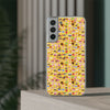 Happy Cake Yellow Flexi Clear Cases for Most Phone Types (FWS)