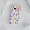 Floral White Flexi Clear Cases for Most Phone Types