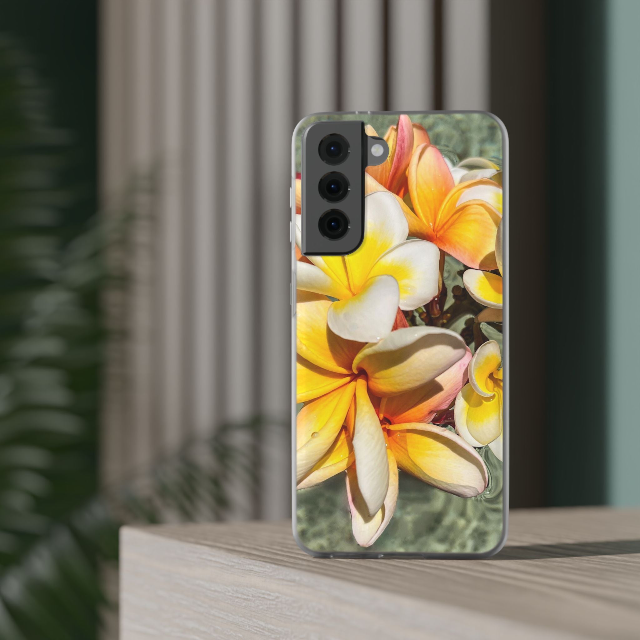 Floating Frangipanis 2 Flexi Clear Cases for Most Phone Types (FWS)