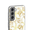 Golden Frangipanis White Flexi Clear Cases for Most Phone Types (FWS)