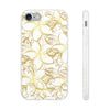 Golden Frangipanis White Flexi Clear Cases for Most Phone Types (FWS)