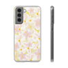 Pastel Frangipanis Yellow Flexi Clear Cases for Most Phone Types (FWS)