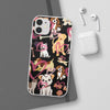 Dogs Love Black Flexi Clear Cases for Most Phone Types (FWS)