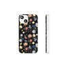 Wildflowers Painted Black Flexi Clear Cases for Most Phone Types (FWS)