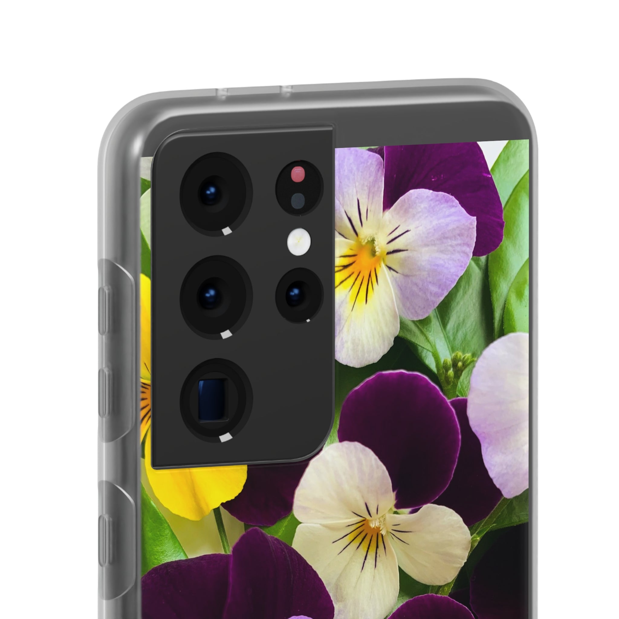 Spring Violas Flexi Clear Cases for Most Phone Types