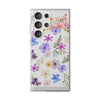 Floral White Flexi Clear Cases for Most Phone Types