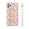 Happy Cake White Flexi Clear Cases for Most Phone Types (FWS)