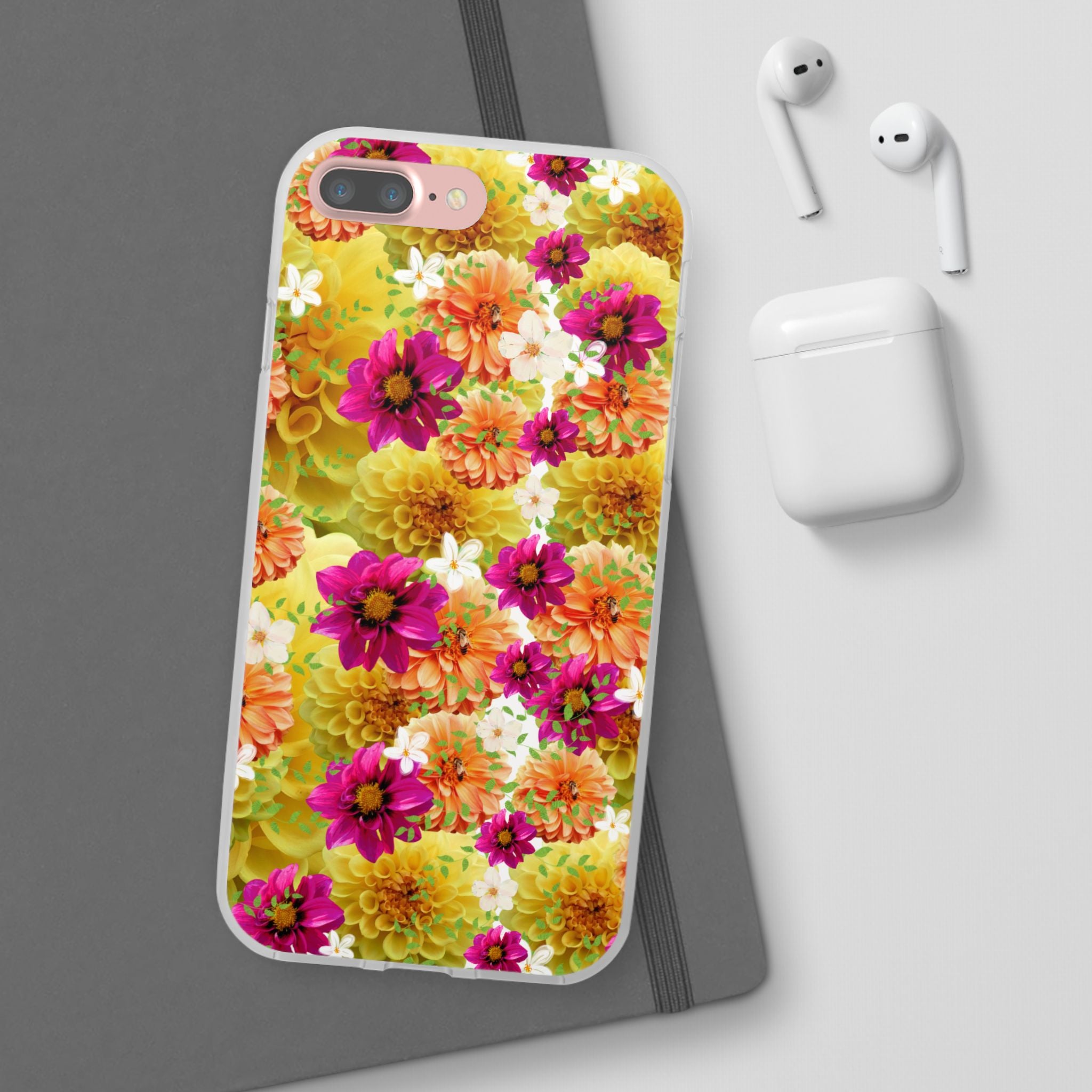 Graphic Dahlias 2 Flexi Cases for Most Phone Types (FWS)