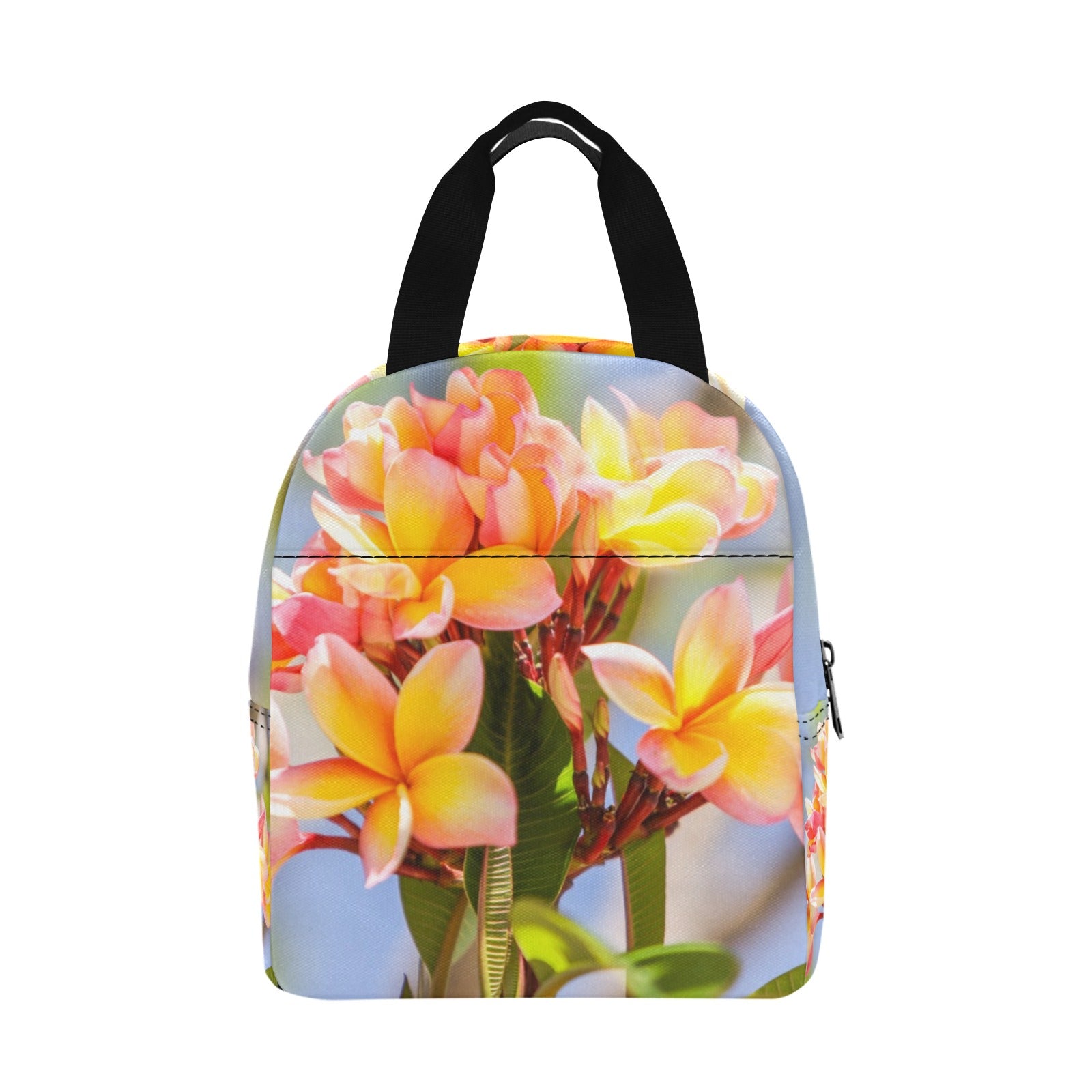 Fresh Frangipanis Insulated Zipper Lunch Bag