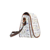 Wildflowers White Women's Saddle Bag