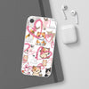 Cats Love White Flexi Clear Cases for Most Phone Types (FWS)