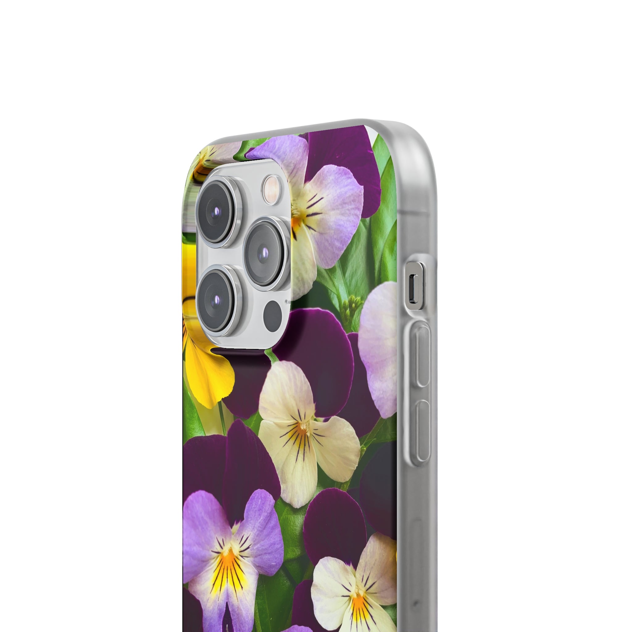 Spring Violas Flexi Clear Cases for Most Phone Types