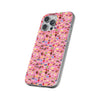Happy Cake Pink Flexi Clear Cases for Most Phone Types (FWS)