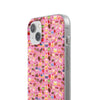 Happy Cake Pink Flexi Clear Cases for Most Phone Types (FWS)