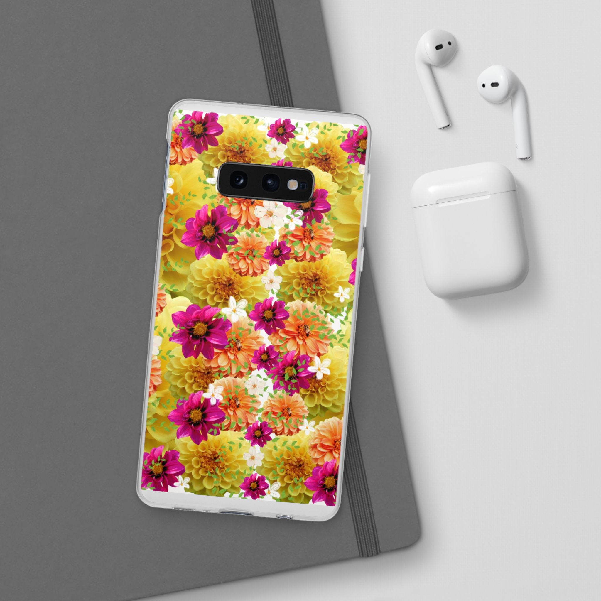 Graphic Dahlias 2 Flexi Cases for Most Phone Types