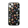 Wildflowers Painted Black Flexi Clear Cases for Most Phone Types (FWS)