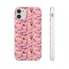 Happy Cake Pink Flexi Clear Cases for Most Phone Types (FWS)