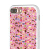 Happy Cake Pink Flexi Clear Cases for Most Phone Types (FWS)
