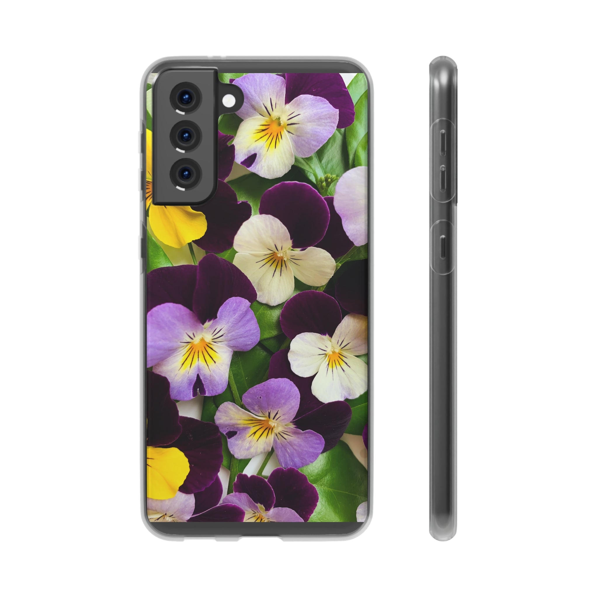 Spring Violas Flexi Clear Cases for Most Phone Types