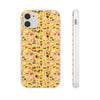 Happy Cake Yellow Flexi Clear Cases for Most Phone Types (FWS)