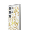 Golden Frangipanis White Flexi Clear Cases for Most Phone Types (FWS)