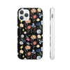 Wildflowers Painted Black Flexi Clear Case for Most Phone Types