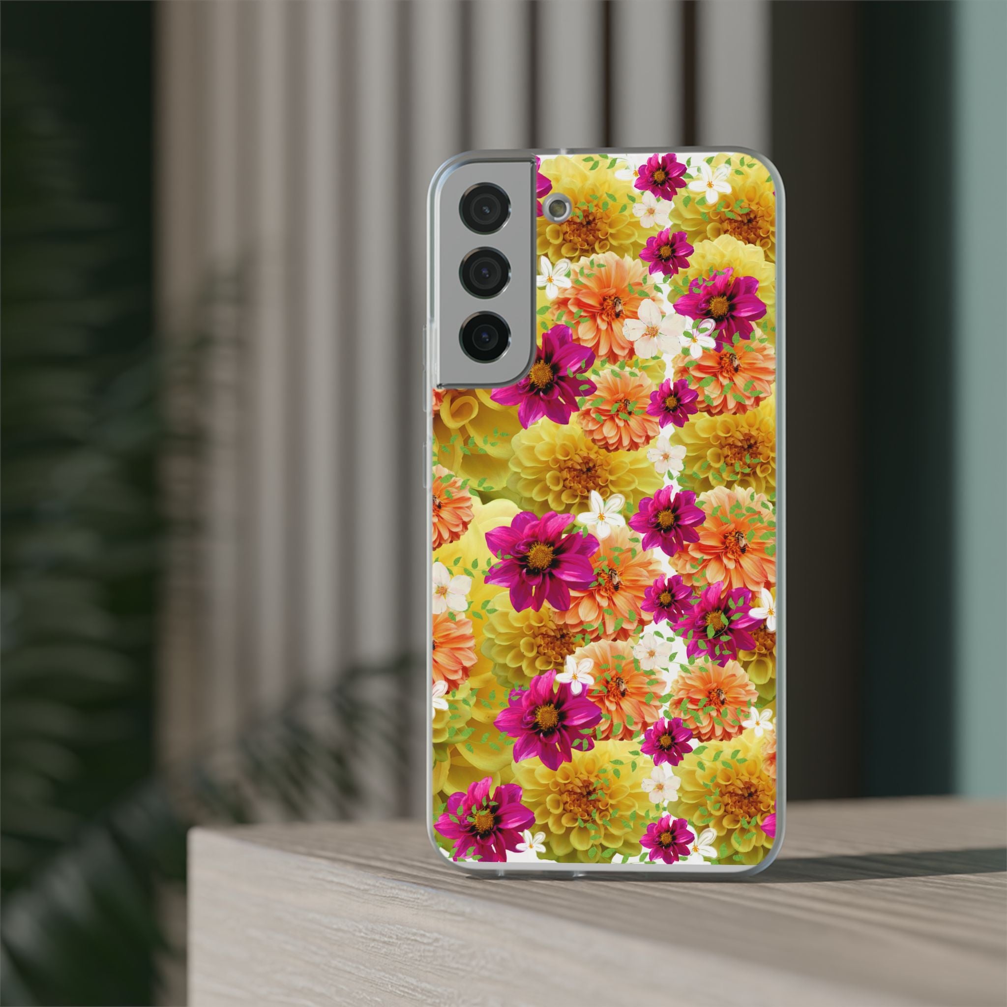 Graphic Dahlias 2 Flexi Cases for Most Phone Types (FWS)