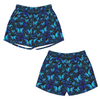 Butterflies Blue Zip Pocket Shorts up to 5 XL (FWS)