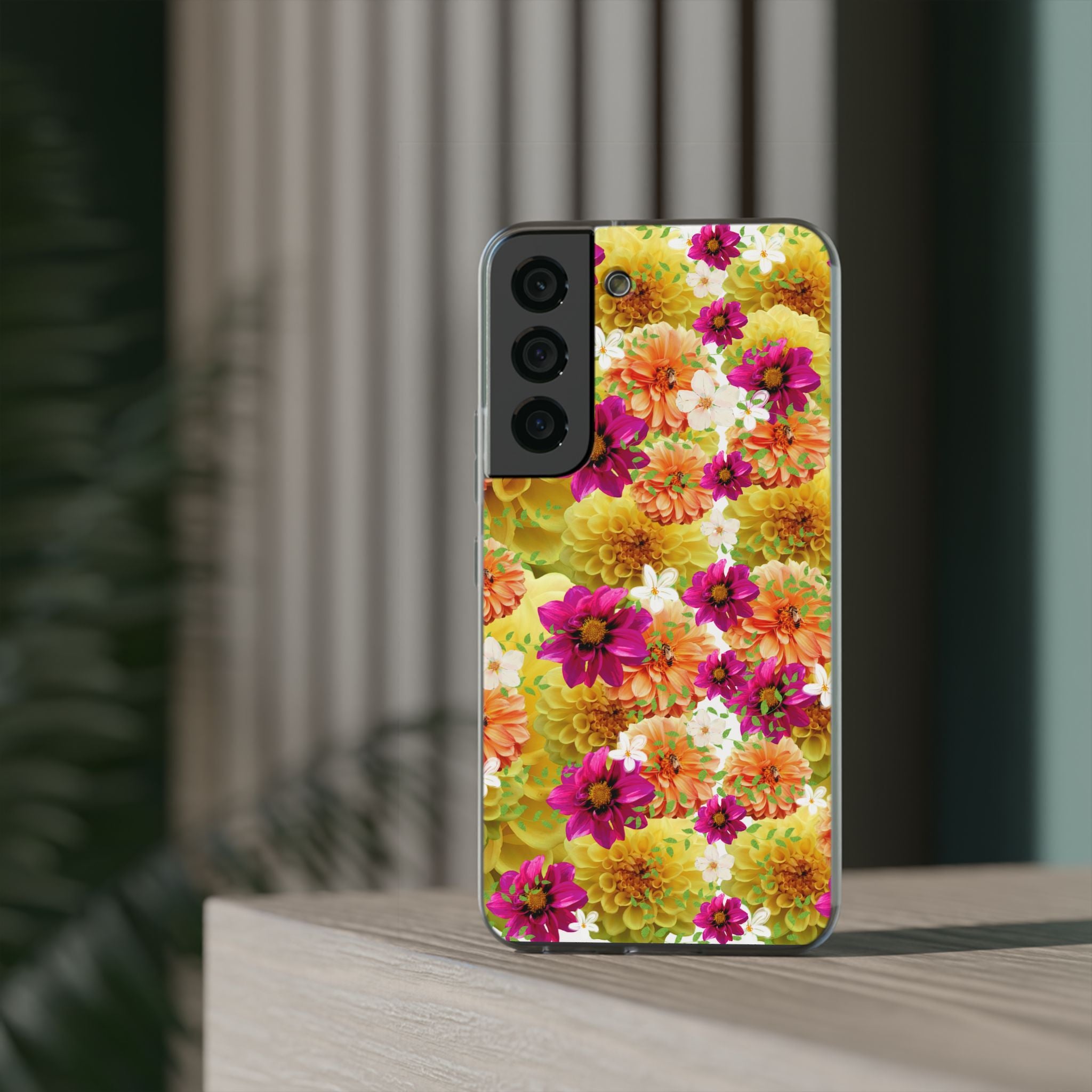 Graphic Dahlias 2 Flexi Cases for Most Phone Types (FWS)