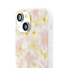 Pastel Frangipanis Yellow Flexi Clear Cases for Most Phone Types (FWS)