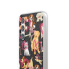 Dogs Love Black Flexi Clear Cases for Most Phone Types (FWS)