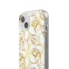 Golden Frangipanis White Flexi Clear Cases for Most Phone Types (FWS)