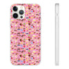 Happy Cake Pink Flexi Clear Cases for Most Phone Types (FWS)