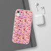 Happy Cake Pink Flexi Clear Cases for Most Phone Types (FWS)