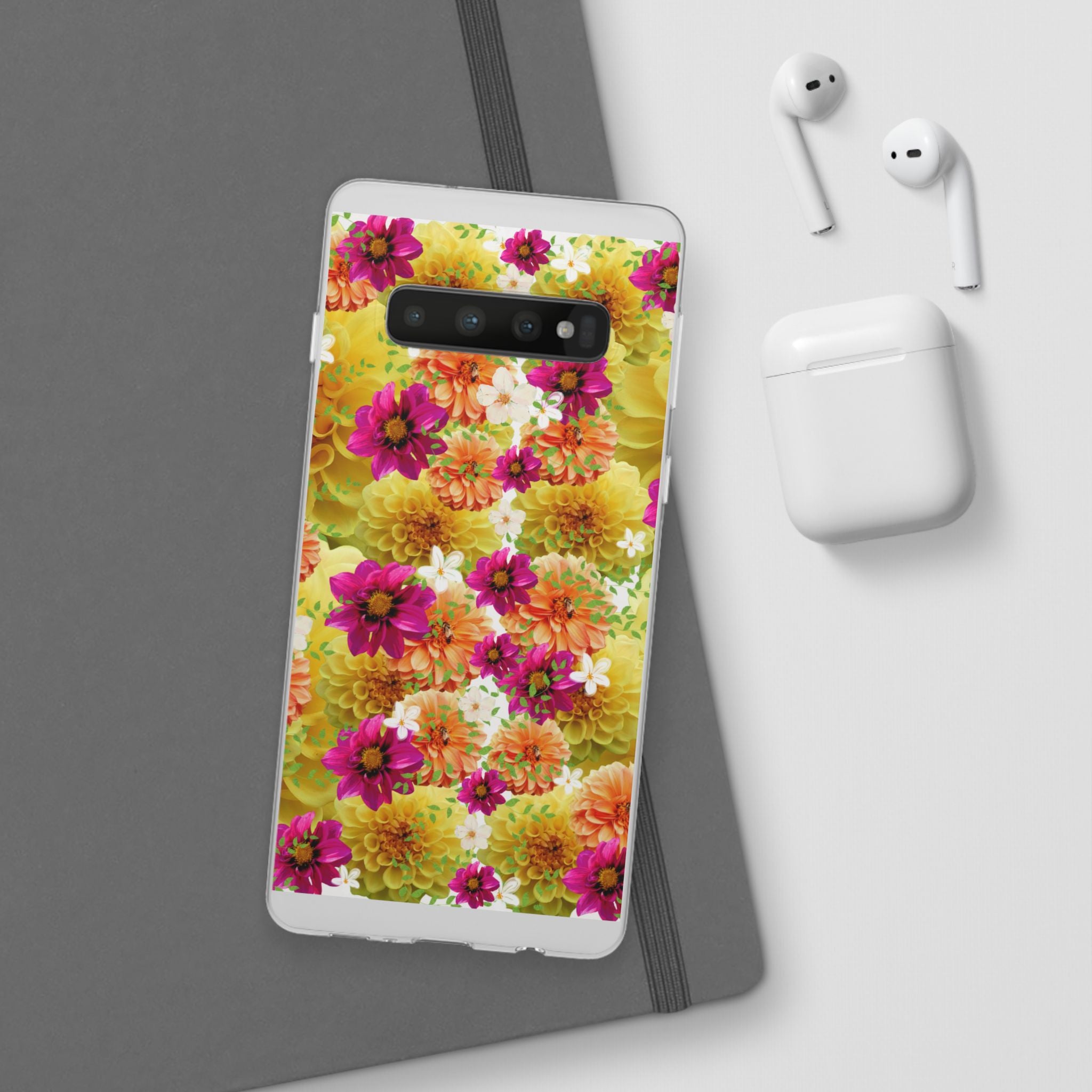 Graphic Dahlias 2 Flexi Cases for Most Phone Types