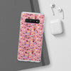 Happy Cake Pink Flexi Clear Cases for Most Phone Types (FWS)