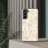 Pastel Frangipanis Yellow Flexi Clear Cases for Most Phone Types (FWS)