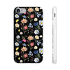 Wildflowers Painted Black Flexi Clear Cases for Most Phone Types (FWS)