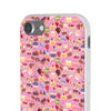 Happy Cake Pink Flexi Clear Cases for Most Phone Types (FWS)