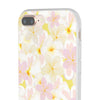 Pastel Frangipanis Yellow Flexi Clear Cases for Most Phone Types (FWS)