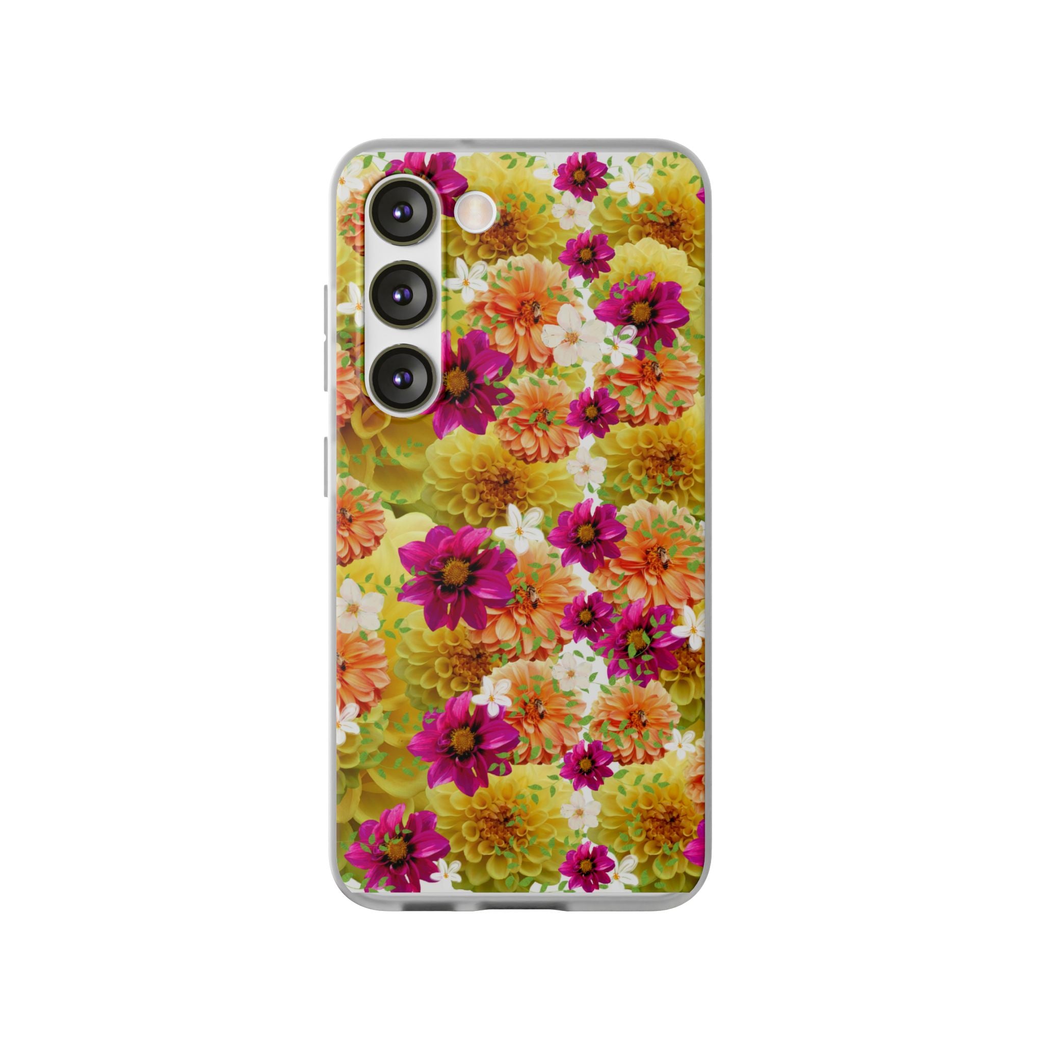 Graphic Dahlias 2 Flexi Cases for Most Phone Types (FWS)