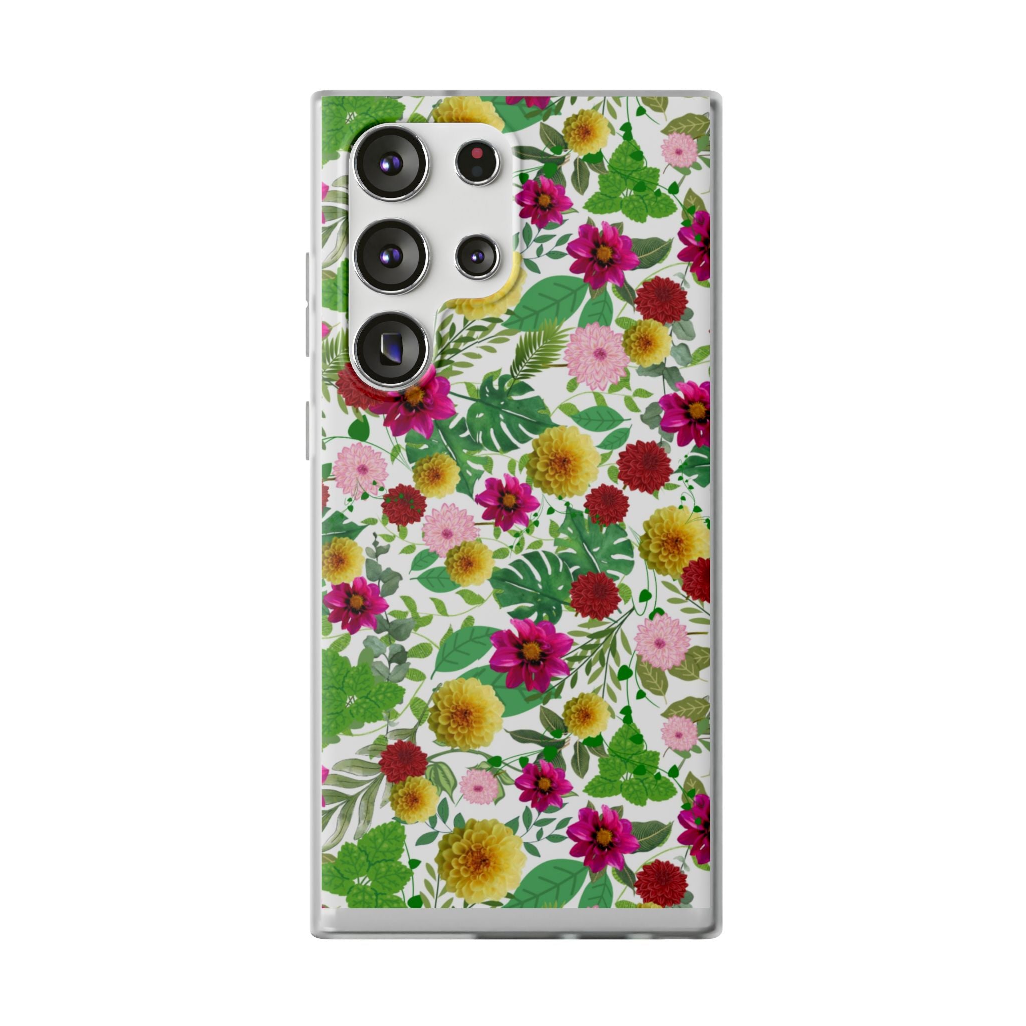 Graphic Dahlias Flexi Cases for Most Phone Types (FWS)