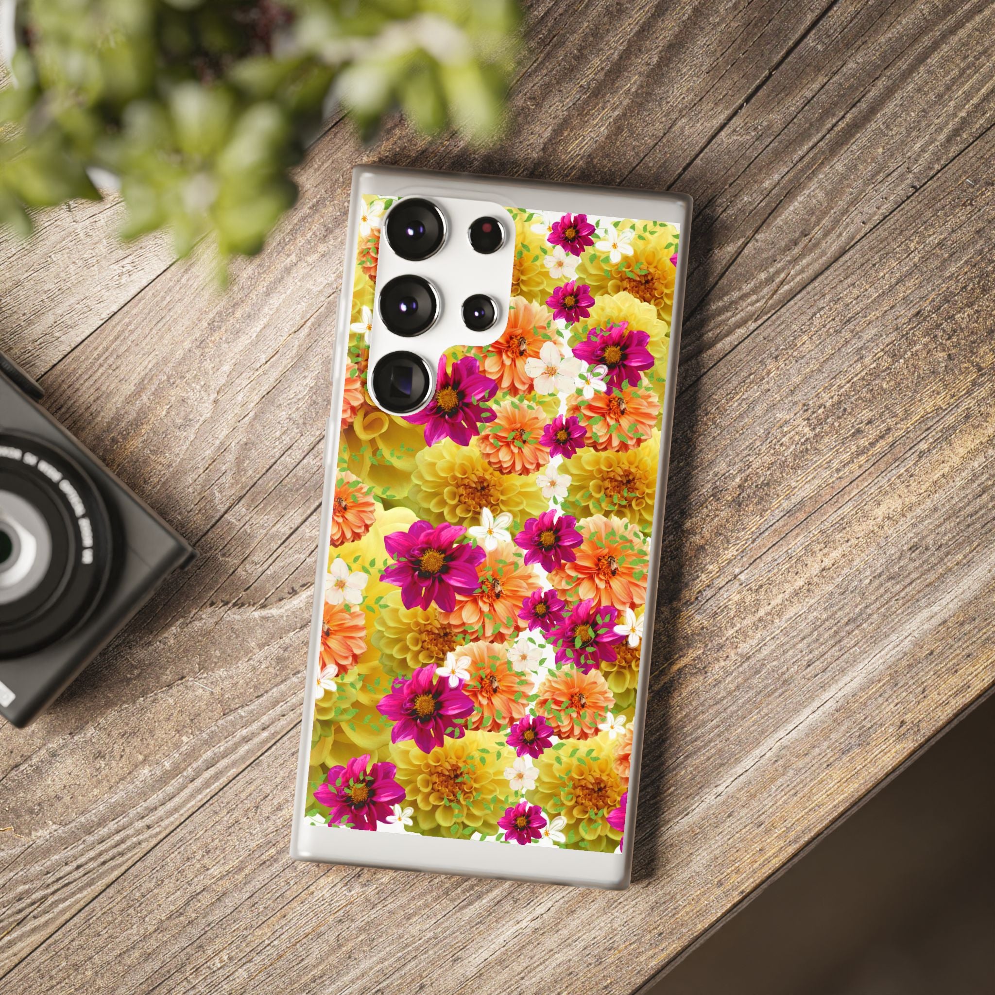 Graphic Dahlias 2 Flexi Cases for Most Phone Types (FWS)