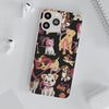 Dogs Love Black Flexi Clear Cases for Most Phone Types (FWS)